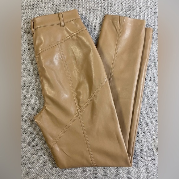Wilfred Aritzia Rebel High Waisted Straight Leg Vegan Leather Pants - Picture 7 of 14